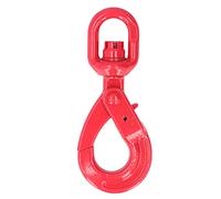 G80 Forged Steel Auto Locking Crane Hook | 360° Rotating Secure Hook for Lifting | Industrial Crane Hook for Ships/Automobiles/Construction | Oxidation & Abrasion Tolerant (2T)