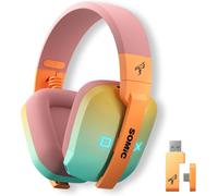 G810 Wireless Headset 2.4G Low Latency Headset for Laptop PC PS4/5,Bluetooth 5.2 Wireless Headset with Built-in Mic,RGB Light (For Xbox only works in wired mode)