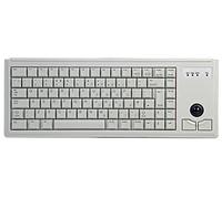 G84-4400 Clavier USB Trackball Gry, Connecteur d'ordinateur USB, Méthode de connexion filaire, Couleur du clavier gris, Taille du clavier compact, Couleur gris clair, Taille du clavier compact,