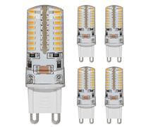 G9 Ampoule LED 4W, AC 220V, NON-Dimmable, Économie d'énergie, LED Ampoules pour l’Éclairage Domestique (Blanc Chaud, 5 Unité)