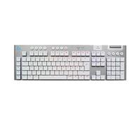 G915 X - Clavier - LIGHTSPEED - backlit - sans fil - Bluetooth 5.0, 2.4 GHz, USB - QWERTZ - Allemand - commutateur : GL Clicky - blanc
