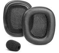 G930 Coussinets de rechange compatibles avec casque Logitech G930 G930s 430 G432 (cuir protéiné)