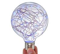 G95 Edison Ampoule Vintage,KINGCOO E27 3W AC85-265V Ampoule LED Antique Fil De Cuivre Globe Corde Lamp Décorative Ampoule pour Noël Maison Parti De Mariage Bars (Bleu)