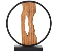 G99880A05 Brilliant Chaumont LED lampe à poser bois 28cm noir-bois aluminium-métal-bois cordon interrupteur LED 7,5 W intégrée (flu