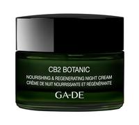 GA-DE CB2 Botanic Nourishing and Regenerating Night Cream - Fast Absorbing Moisturizer - with Niacinamide and Fruit Mix for Skin Elasticity - 1.7 oz