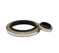 GA DKB 10-200mm NBR coque en fer en caoutchouc squelette U rotatif hydraulique bande anti-poussière anti-poussière joint d'essuie-glace joint d'huile(1Pc 190x215x12x17)