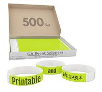 GA Event Solutions Ruban d'accès en Tyvek jaune fluo 500 Stück jaune
