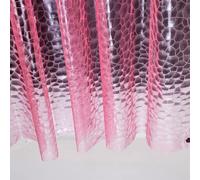 Ga-Geetopia Doublure de rideau de douche en plastique EVA 3D rose/magenta de qualité supérieure - Poids léger, œillets métalliques antirouille et aimant lesté - 182,9 x 182,9 cm