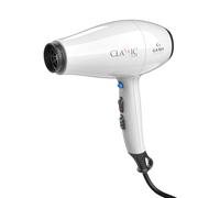 GA.MA Italy Professional, sèche-cheveux Classic Ion blanc, 2200 W, moteur AC, technologie Ion Plus Anti-Frizz, 6 combinaisons de séchage, filtre amovible, 2 embouts et diffuseur inclus