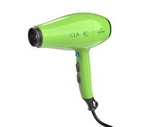 GA.MA Italy Professional, sèche-cheveux Classic Ion vert, 2200 W, moteur AC, technologie Ion Plus Anti-Frizz, 6 combinaisons de séchage, filtre amovible, 2 embouts et diffuseur inclus