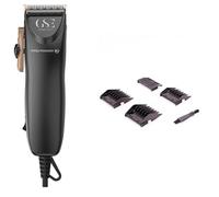 GA.MA Italy Professional, Tondeuse Pro Power 8 SM1305, Moteur Magnétique Ultra-Puissant, Lame Ultra-Aiguisée en Acier Inoxydable, Réglage Latéral 0,3-3 mm, 4 Sabots, Kit d’Entretien