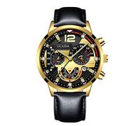 Ga2200m-4a Montre à quartz analogique pour homme avec boîtier en acier inoxydable et cuir, G, taille unique