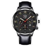 Ga900a-1a9 Montre à quartz analogique décontractée en cuir pour homme, C, taille unique