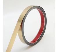 Gaahing brossé métal Trim, Peel et Stick acier inoxydable moulage mural pour cheminée, cadre de miroir, meubles et décoration de la maison, 5m x 4cm