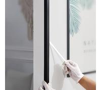 Gaahing Lot de 3 protections d'angle en aluminium moulé en L, à décoller et à coller pour protection murale, cadre de porte, bord de carrelage (3 pièces x 0,9 x 2 cm, noir mat)