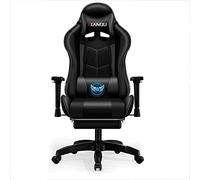 GAAHRQQQ Chaise de bureau ergonomique de style course pour adolescents Chaise inclinable avec soutien lombaire Chaises de bureau à domicile - Noir 84 x 32 x 59 cm (couleur : blanc, taille : 84 x 32 x
