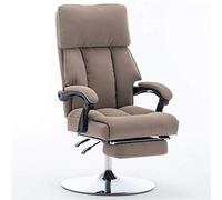 GAAHRQQQ Chaise de salle d'étude, chaise d'ordinateur, chaise de bureau, chaise patron inclinable, chaise pivotante confortable, siège élévateur de jeu (couleur : blanc-B)