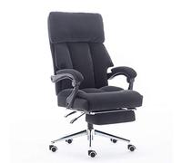 GAAHRQQQ Chaise de salle d'étude, chaise d'ordinateur, chaise de bureau, chaise patron inclinable, chaise pivotante confortable, siège élévateur de jeu (couleur : blanc-B)