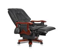 GAAHRQQQ Fauteuil Boss en cuir à dossier haut inclinable, pivotant électrique, rembourrage épais et design ergonomique avec appui-tête et soutien lombaire pour la maison et le bureau, taille : 5375115