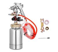 GAAHRQQQ Kit aérographe 2 litres peinture colorée eau dans l'eau aérographe peinture marbre peinture latex peinture pierre réservoir pression éjection aérographe pour ing (couleur : 4,0 mm) (2,5 mm)
