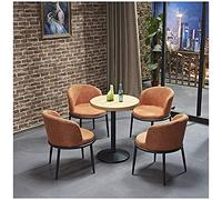 GAAHRQQQ Table simple et quatre chaises bureau réception loisirs table magasin de vêtements hôtel salon balcon cuisine boulangerie (couleur : vert) (orange)