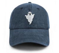 Gaakvrr Chapeau de montagne pour homme et femme, casquette de baseball de montagne réglable amusante, Noir-fantôme-1-Bleu foncé, Taille unique