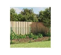 Clôture à Mailles Losangées et Bride Barrière Jardin Anthracite 1,6x10 m vidaXL