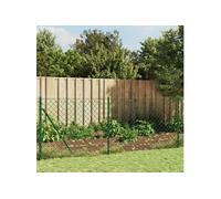 Clôture à Mailles Losangées et Bride Barrière Jardin Anthracite 1,6x10 m vidaXL