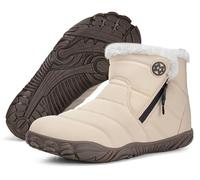 Gaatpot Barefoot Bottes Homme Femme Bottines Large Pied, Beige, 43 EU