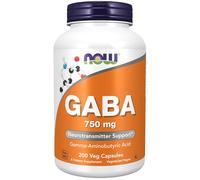 GABA 750 mg 200 gélules végétales Now Foods