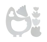 Gabarets De, Règle En Acrylique Forme De Poulet Pour, Outils Modèles Pour Débutantes Coussin Sets De Table Activités Familiales