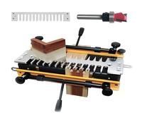 Gabari de queue d'aronde en bois de 24 pouces, machine à mortaiser portable avec gabarit et fraise de 1/2 pouce, pince à queue d'aronde, gabarit de coupe pour assemblages à queue d'aronde