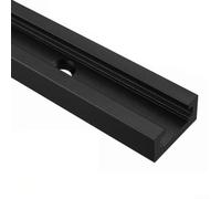 Gabarit à onglet en alliage d'aluminium pour le travail du bois, routeur et scie à table, taille 19 x 9,5 mm, compatible avec les pinces à action rapide et les vis en T, 600 mm