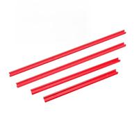 Gabarit à onglet en T en alliage d'aluminium 300 à 600 mm pour le travail du bois, routeur, table de défonceuse, outil d'atelier en aluminium rouge, 19 x 9,5 mm (600 mm)