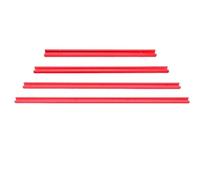 Gabarit à onglet en T en alliage d'aluminium 300 à 600 mm pour le travail du bois, routeur, table de défonceuse, outil d'atelier en aluminium rouge, 19 x 9,5 mm (500 mm)