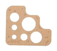 Gabarit acrylique règle ronde pochoir bricolage outils de coupe transparents pour la fabrication de cadeaux artisanaux matériau durable de haute qualité couche de protection