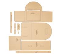 Gabarit acrylique sac à dos, 9 plaques transparentes couture bricolage | Plaques acryliques transparentes film protecteur format compact projet couture sac fait main outil portable gabarit