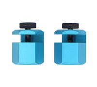 Gabarit carré d'encadrement, fixation en alliage d'aluminium avec vis moletée, jauge de disposition anodisée bleue pour les travaux de menuiserie, ensemble de 2 pièces