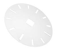 Gabarit D’horloge Acrylique Transparent pour Bois, 12 Repères | Moule Rond 10 Pouces avec Poche Mouvement, Bords Polis, Usage DIY pour Résine et Ateliers Créatifs