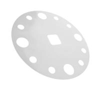 Gabarit D’horloge Ronde en Acrylique pour Bois, Modèle DIY | Acrylique Transparent, Surface Lisse et Repères Nets, pour Atelier Maison et Tracé Rapide