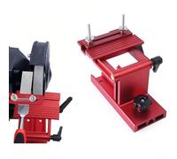 Gabarit d'affûtage réglable pour meuleuses d'établi de 1,5 cm, support d'outils de rechange en aluminium massif avec glissière à onglet pour burins et outils de tournage, rouge