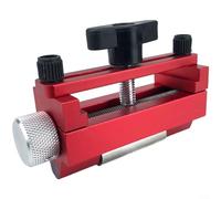 Gabarit d'affûteur de lame à angle réglable pour burins et lames de rabot en alliage d'aluminium rouge compatible avec les ciseaux de 0 à 60 mm Lames de rabot 6-66 mm Lames de rabot 25° 30° Aiguisage