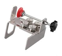 Gabarit d'aide à l'installation de porte d'armoire en acier inoxydable avec positionneur précis pour l'alignement des panneaux de placard, pinces réglables pour les tâches de travail du bois, facile