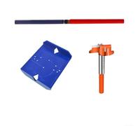 Gabarit d'aide au perçage de charnière d'armoire de 35 mm et 40 mm avec compatibilité double face et alignement de ligne centrale pour un placement précis du trou de montage et un ajustement de porte