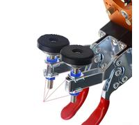 Gabarit d'alésage de charnière de 35 mm, guide de perçage réglable pour trous d'armoire de 45/48/52 mm, montage du bois en alliage d'aluminium pour planche de 10 à 25 mm, marge de 3 à 6 mm (orange)