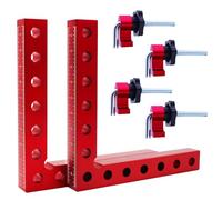 Gabarit d'angle, angle de positionnement OBDKCAN 90 °, pince coudée 90 °, pinces à angle droit en alliage d'aluminium, angle de charpentier 140 mm outils de travail du bois