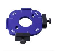 Gabarit d'angle de garde-robe, outil de coupe en alliage d'aluminium pour arrondir les coins intérieurs et extérieurs, modèle biseauté R10-R25 pour la coupe des bords (R10-R25)