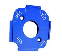 Gabarit d'angle en alliage d'aluminium pour le travail du bois, outil de positionnement d'angle R pour bords intérieurs et extérieurs, fabrication d'armoires et de meubles (RT10)