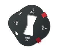 Gabarit d'angle rond - Gabarit de précision en aluminium, guide de défonceuse durable, outil de façonnage, gabarit de coupe précis du bois | pour la menuiserie, les de table, les pieds de chaise