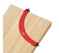 Gabarit d'angle rond, guide de routage d'angle pour le travail du bois R100 R150 R200 R250 R300 Guide de courbe pour bordure d'armoire en aluminium (R200)